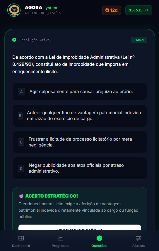 Ambiente Ativo de Questões