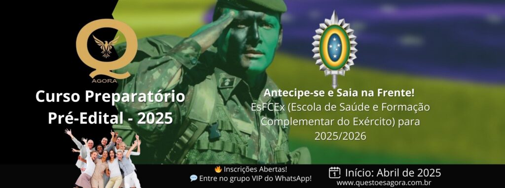 Exército Brasileiro abre Concurso de admissão para Curso de Formação de Oficiais